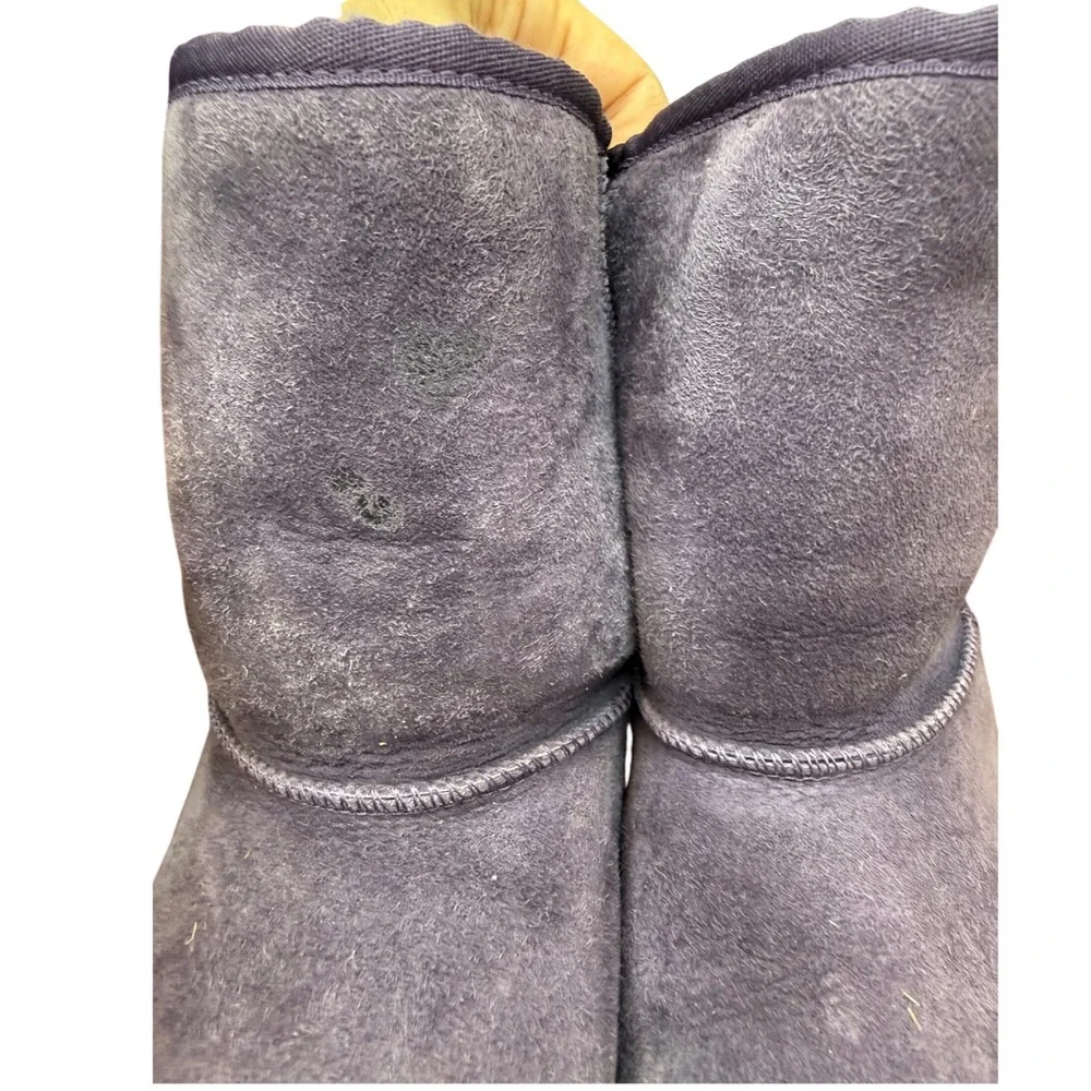 UGG Australia Purple Suede Sheepskin Lined Boots Kids Size 5‎ Youth Comfort